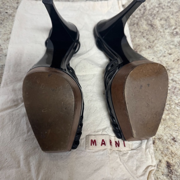Marni Black Platform Stiletto Heels 8.5 - Picture 6 of 8